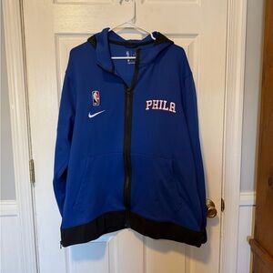 Nike Therma Flex Philadelphia 76ers Embroidered Full Zip Jacket CN4052-495 Sz XL